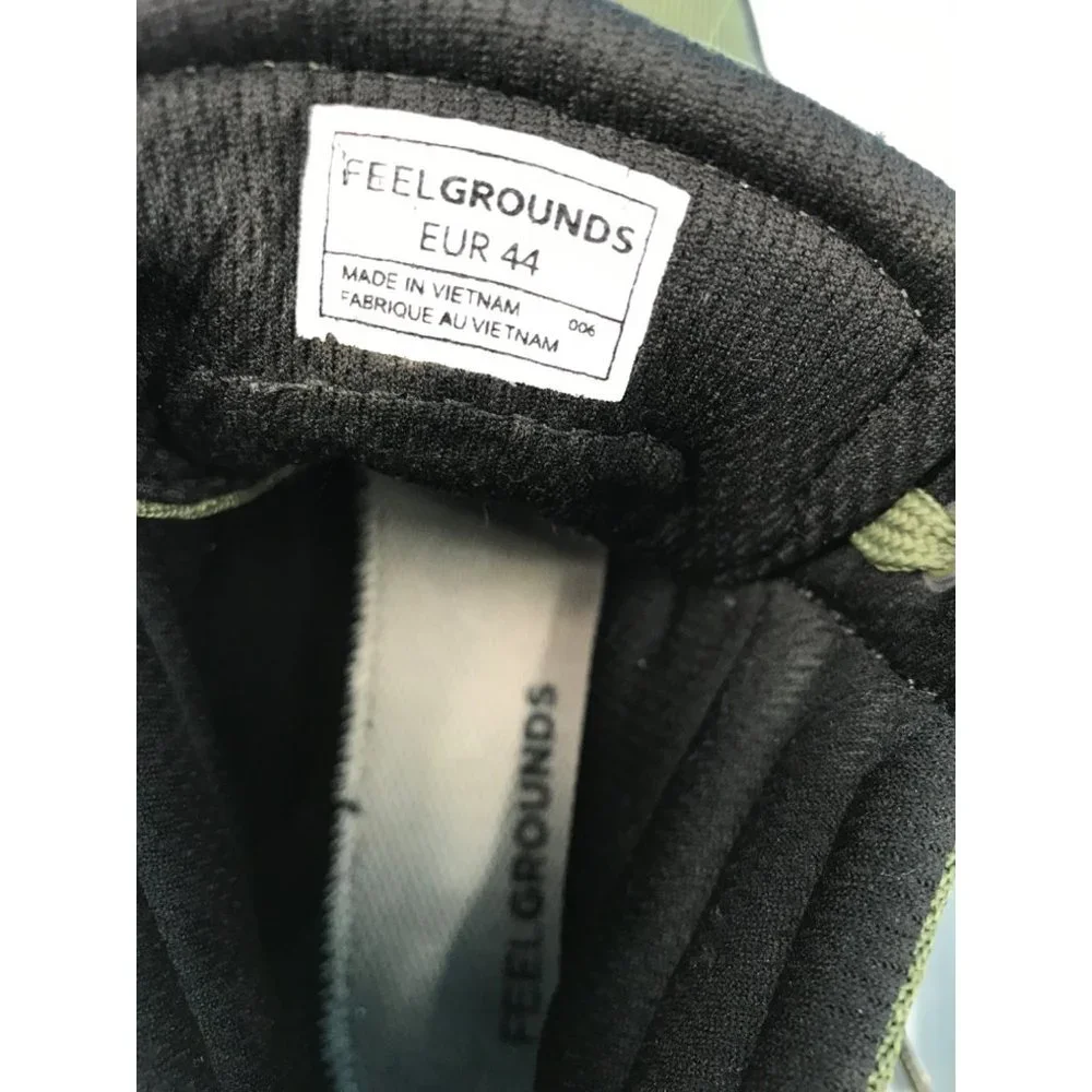 Feelgrounds Mens Barefoot Highrise Knit Olive Green Sneakers Size 11 EUR 44 - Picture 6 of 8
